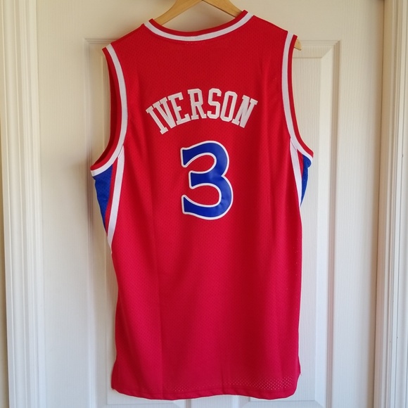allen iverson sixers rookie jersey
